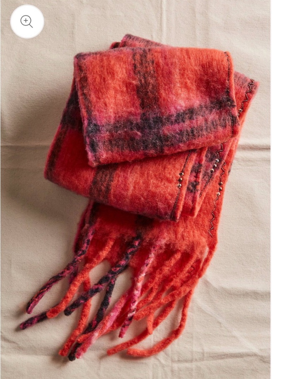 FREE PEOPLE - Highland Plaid Skinny Scarf